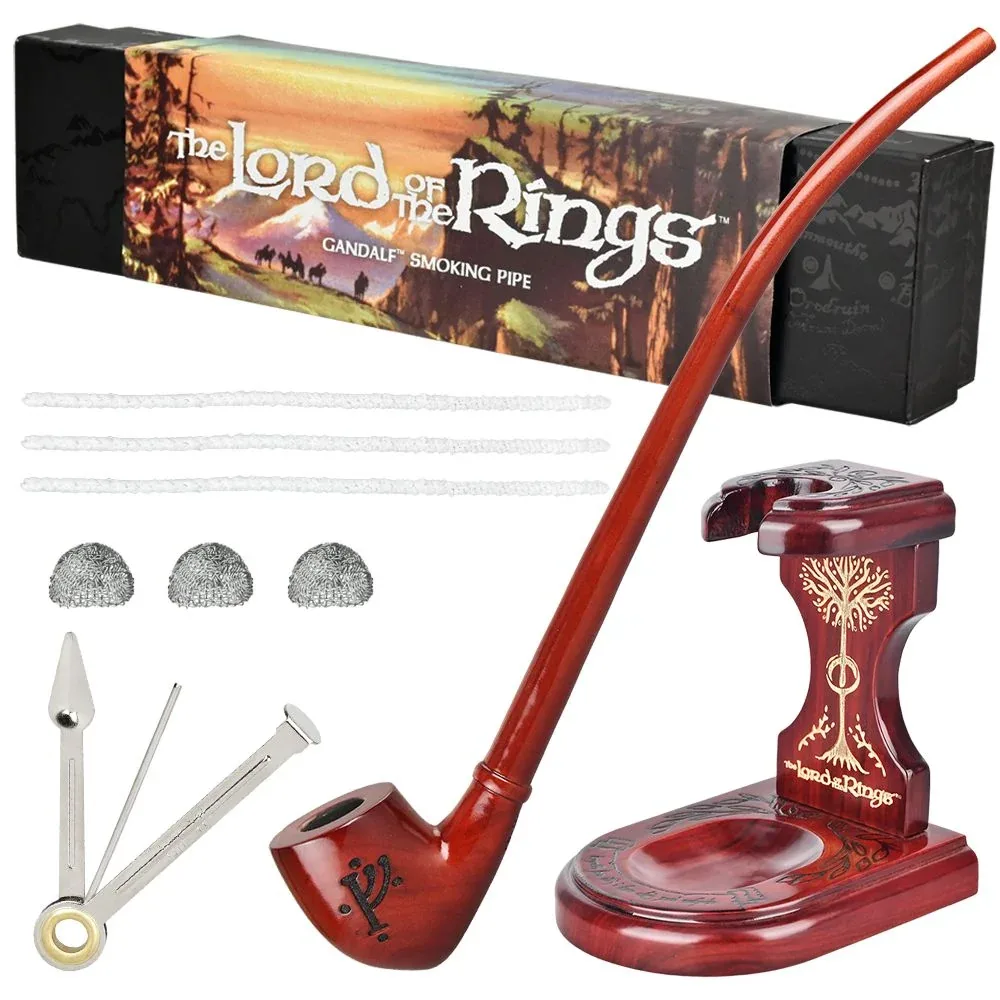 Pulsar Shire Pipes x LoTR GANDALF Pipe & MIDDLE-EARTH Pipe Stand Bundle - 12.5" - Image 2