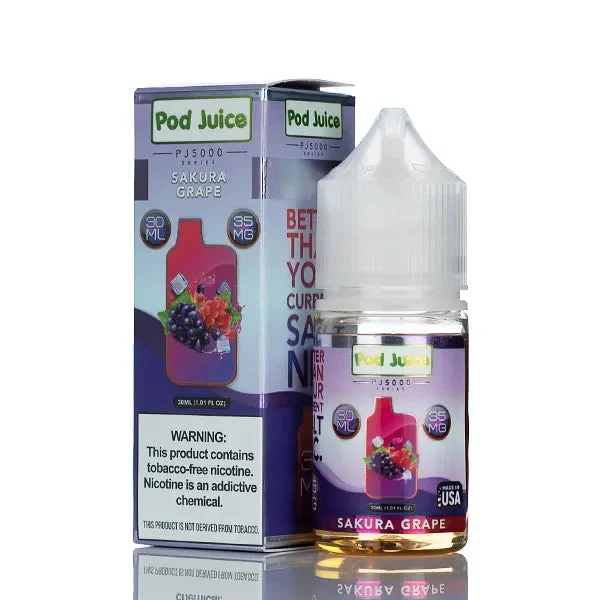 Pod Juice Salt PJ5000 Sakura Grape 30ml