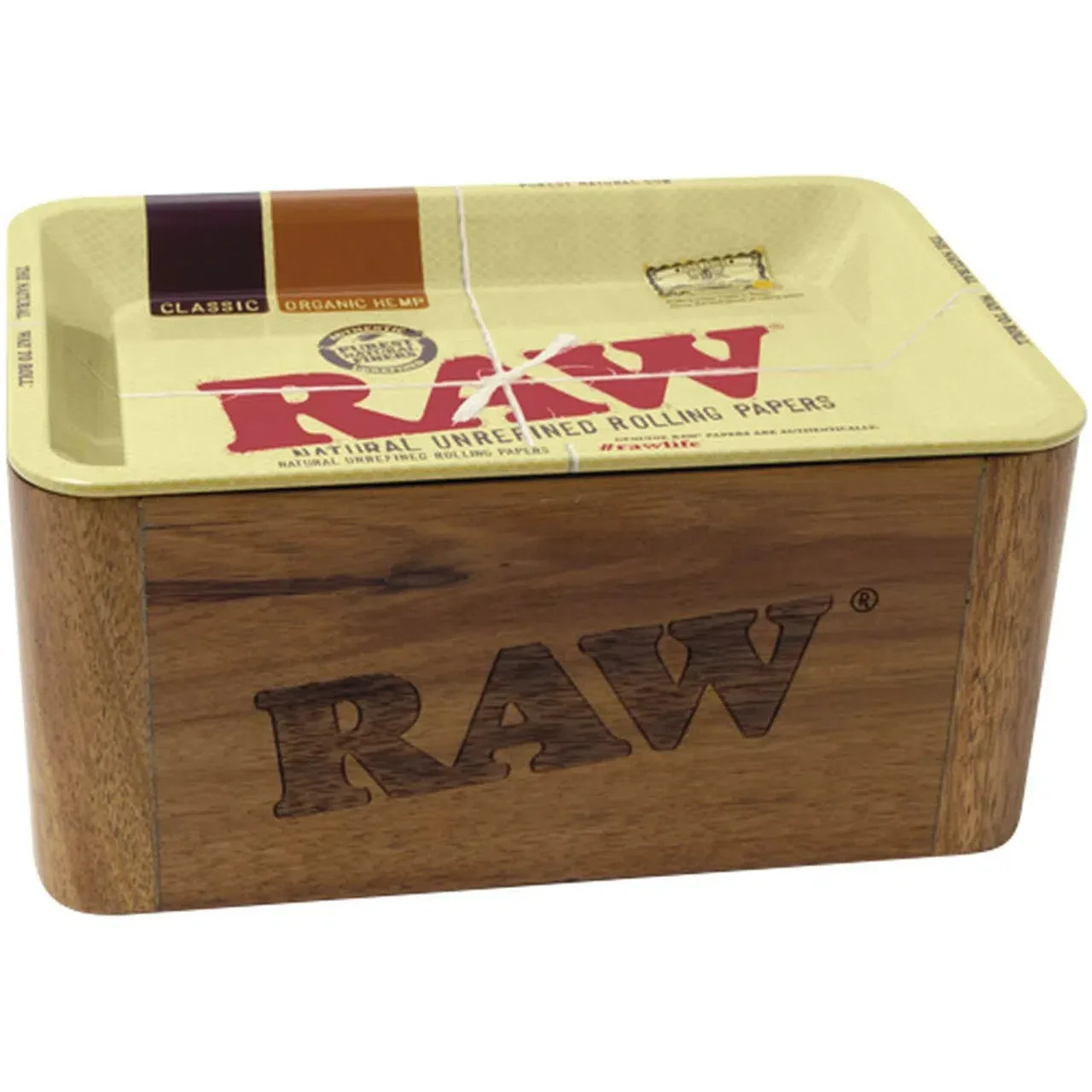 Raw Mini Cache Box W/ Tray Lid