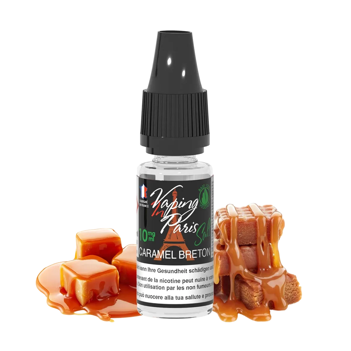 VIP Vaping in Paris – Caramel Breton Salt Nicotine E-Liquid