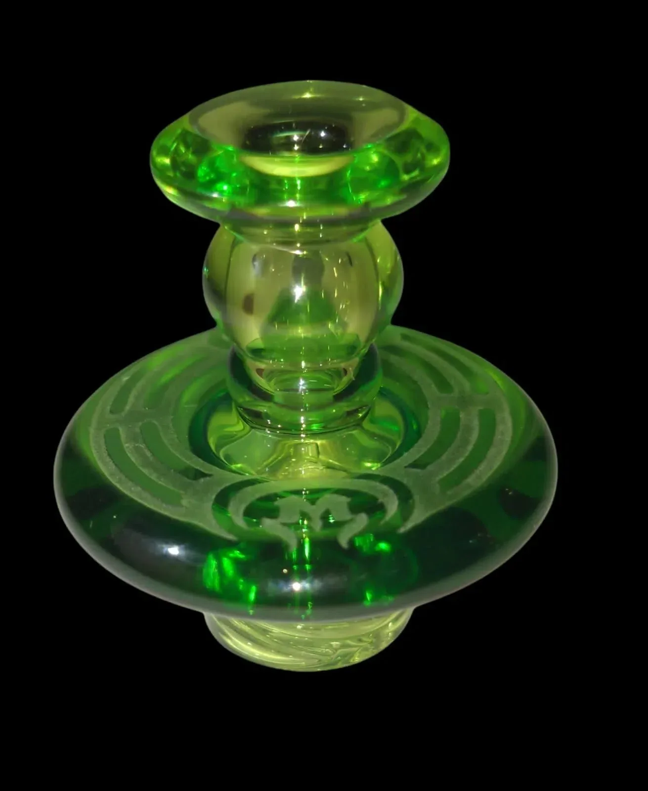 Mothership Glass "GREEN " Colored Series Maria Cap