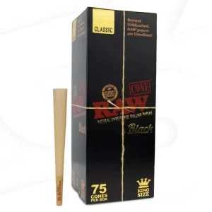RAW Pre-Rolled Cones 75ct Box