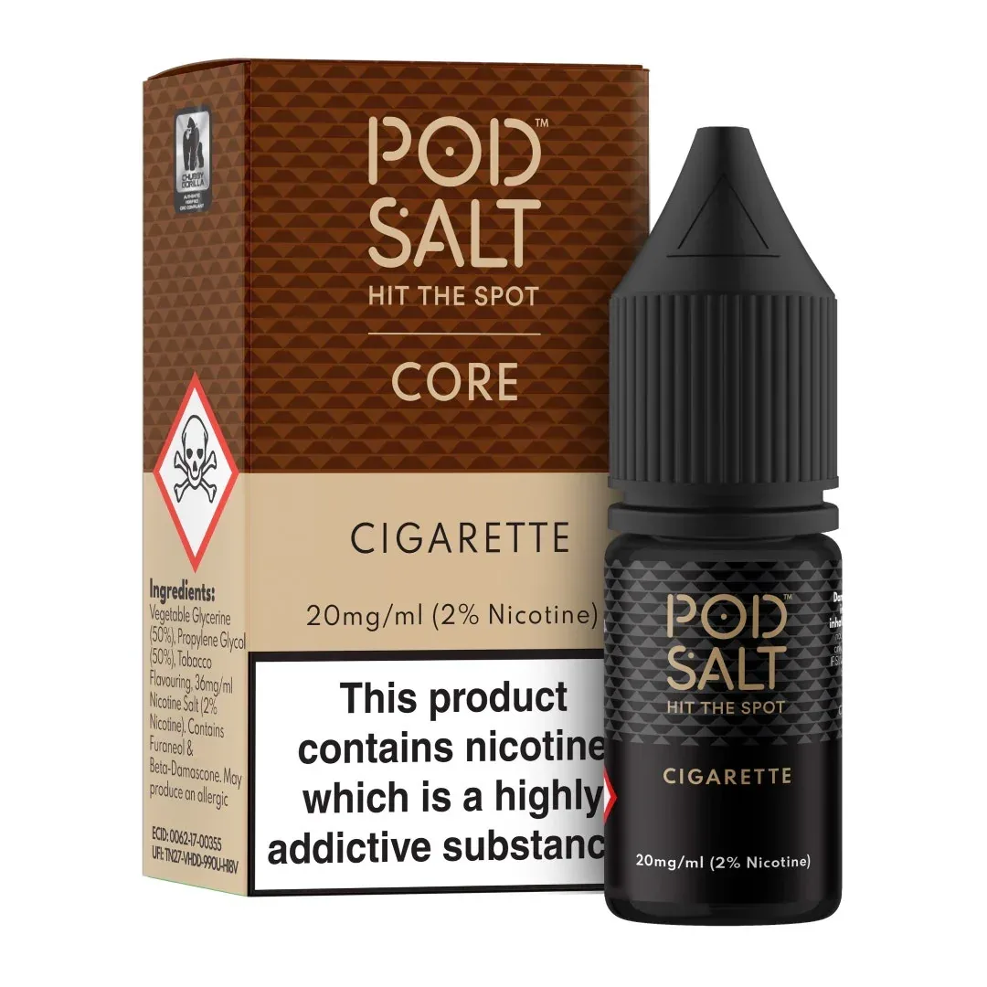 Cigarette Pod Salt Core 10ml nicotine salt e-liquid