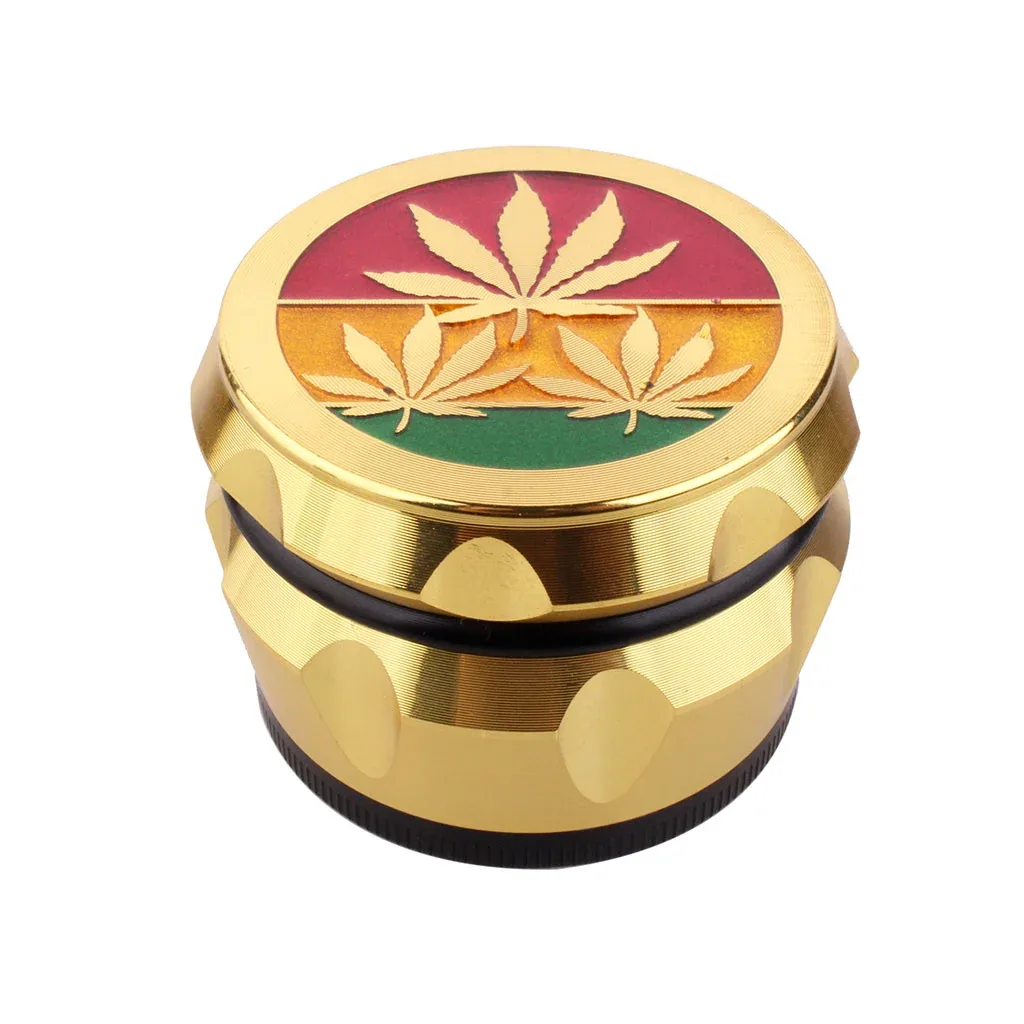 Vintage Aluminum Embossed Herb Grinder - Image 2