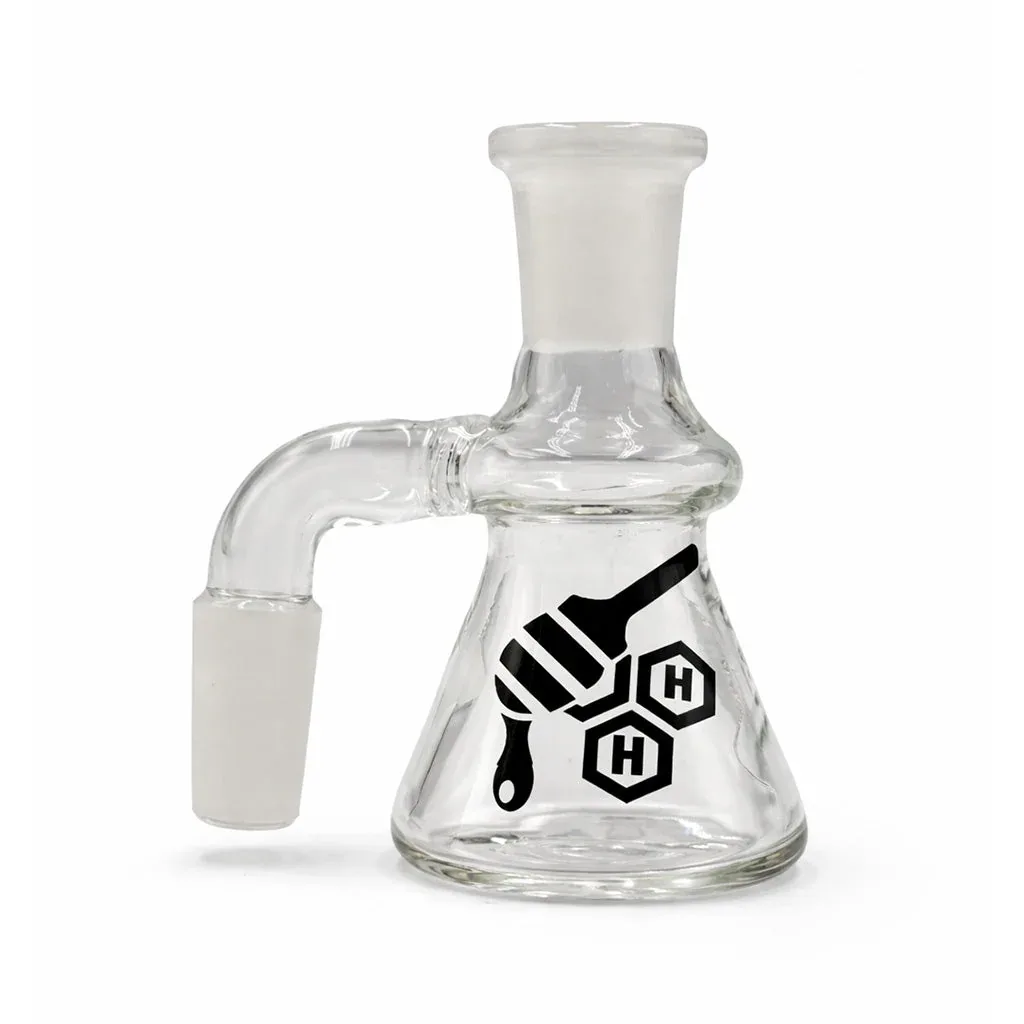 Honeybee Herb Beaker Base Glass DRY Ash Catcher