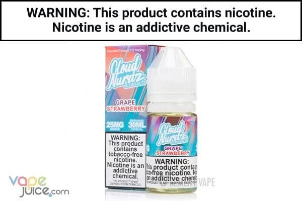 GRAPE STRAWBERRY ICED BY CLOUD NURDZ SALT 30ML