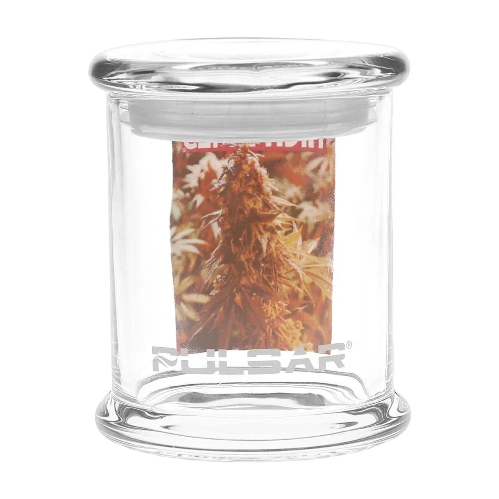 High Times x Pulsar 420 Jars Pop Top - 4.3" / 1/2oz / OG Flower - Image 2