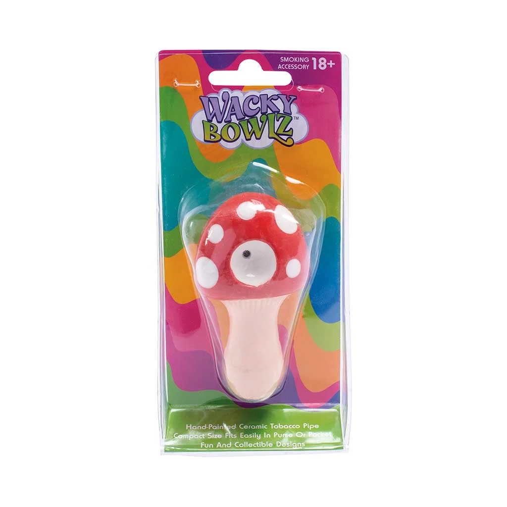 Mushroom Ceramic Pipe - Wacky Bowlz - Image 2