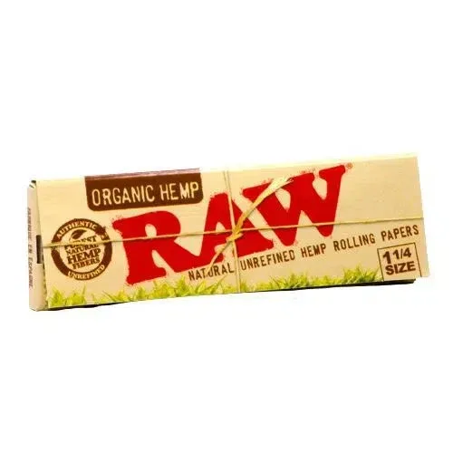 Raw Organic Hemp 1 1/4 Rolling Papers 24pk Box - Image 2