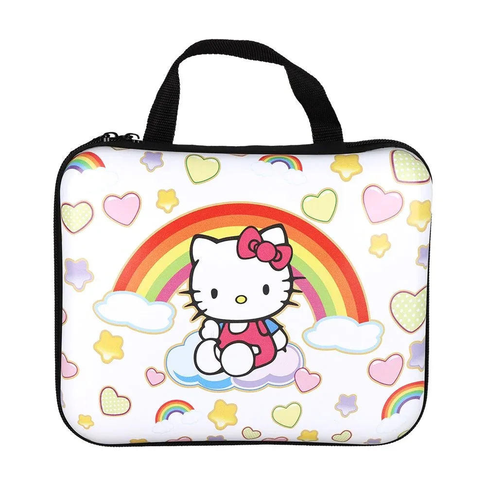 Hello Kitty Juicebox Glass Water Pipe Smoker's Travel Kit - 7" / 14mm F / Rainbow Kitty - Image 2