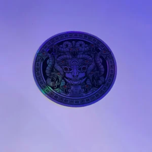 Mothership Glass Gaze Mirror Sticker