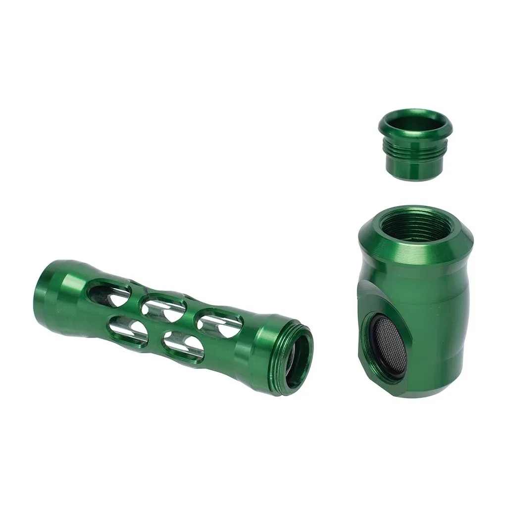Aluminum Glass Perforated Hand Pipe - Image 2