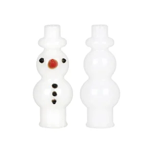 Snowman Glass Mouthpiece Attachment for Puffco Pivot