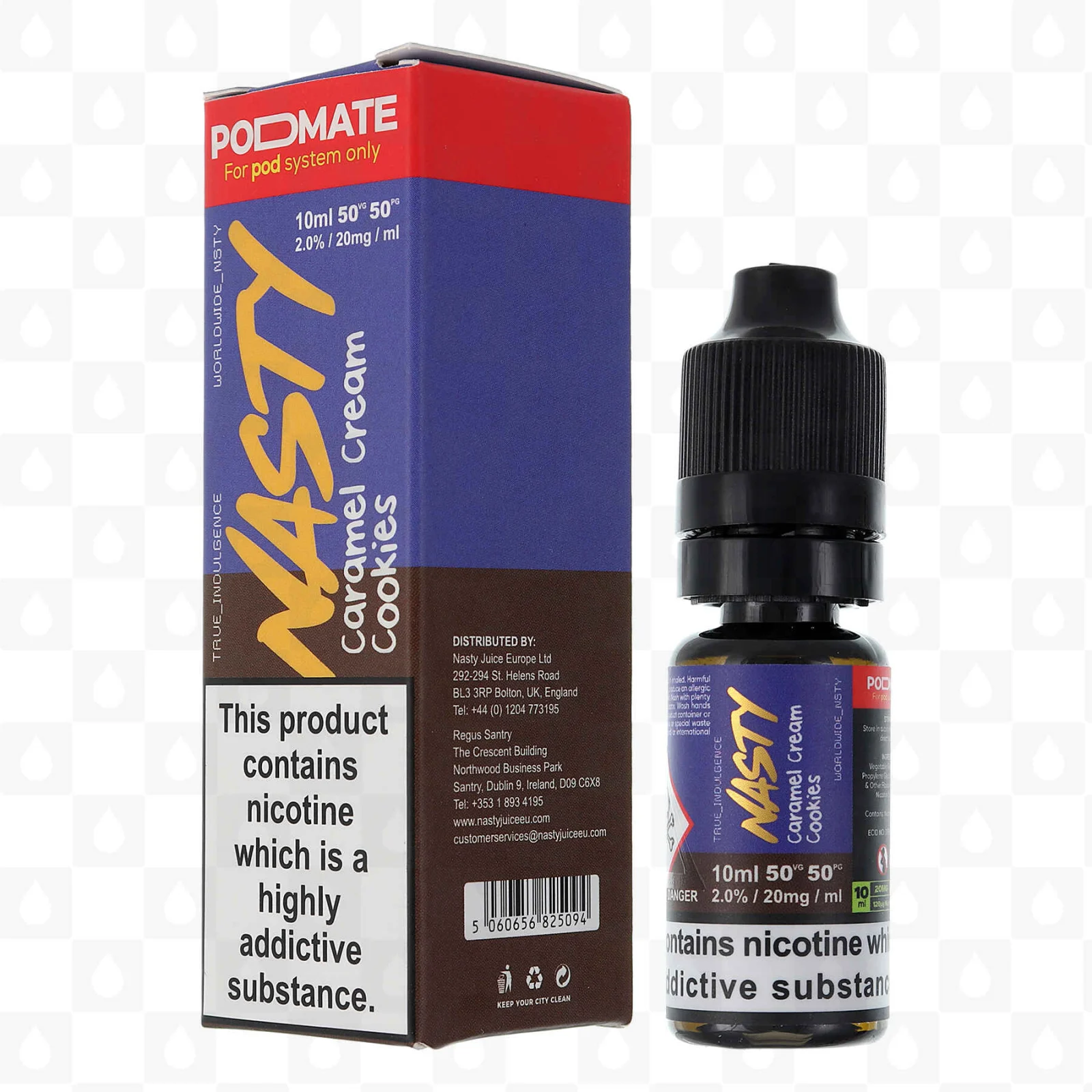 Nasty Juice โ Caramel Cream Cookies 10ml 20mg/ml Nic Salt