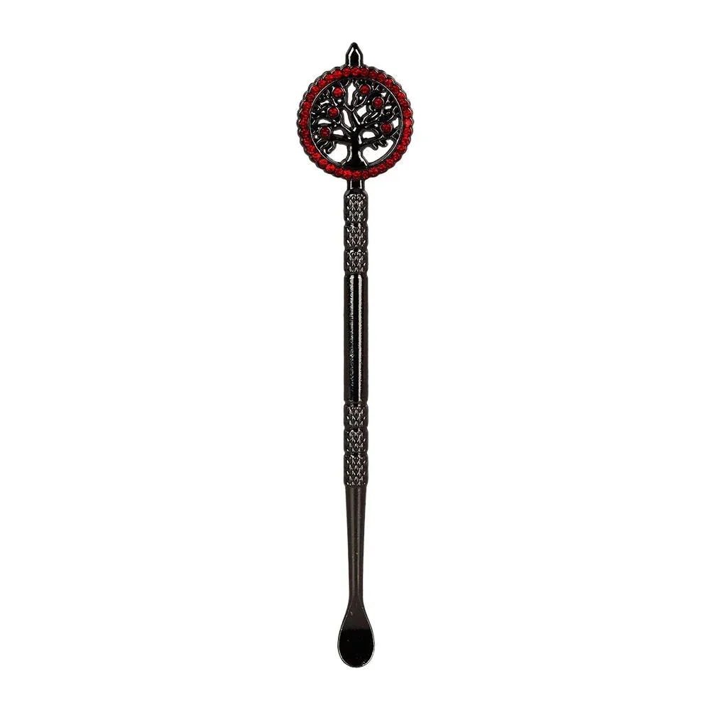 10CT JAR - SeshGear Tree of Life Metal Dab Tool - 4.5" / Assorted Colors - Image 2