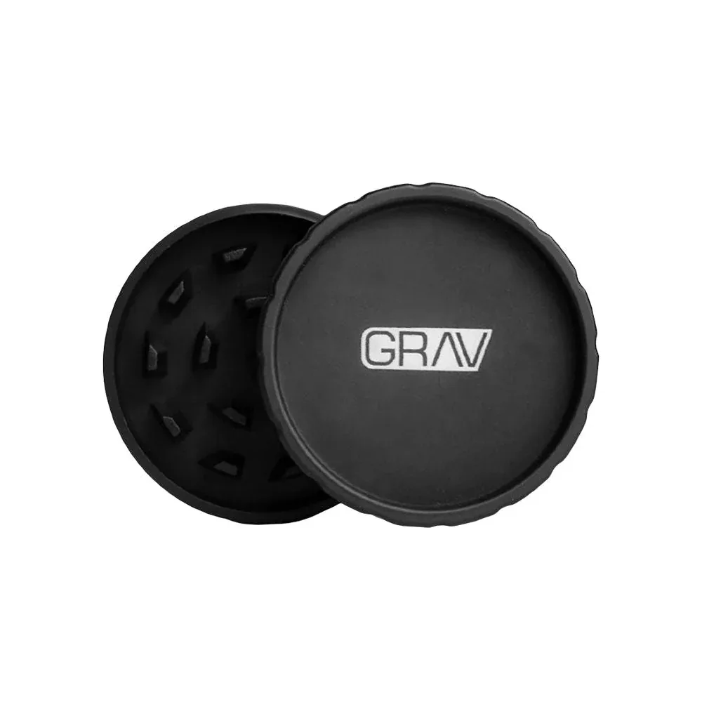 GRAV Hemp Grinder - 2pc / 2.5" / Black 16ct - Image 2