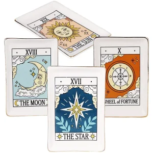 Tarot Card Ceramic Trinket Dish | 6.6"x4.5"