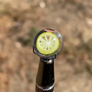 Lyons Glass Floating Lemon Valve Marble