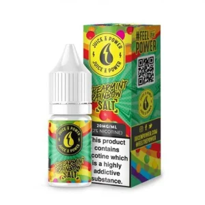 Juice N Power Nicotine Salt Spearmint Rainbow E-liquid 10ml Cheap For Sale