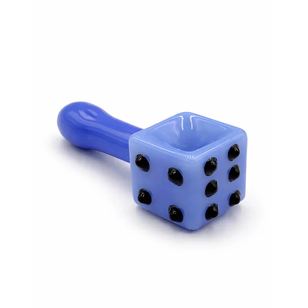 Dice Design Glass Hand Pipe - Image 2