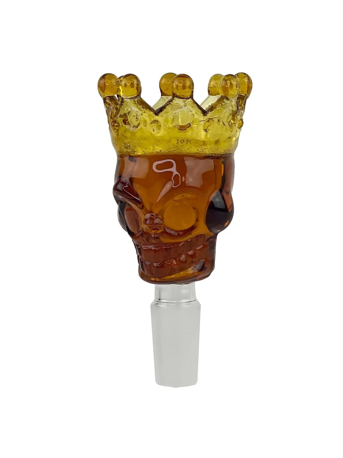 Skull & Crown Glass Bong Bowl - 14mm - Image 2