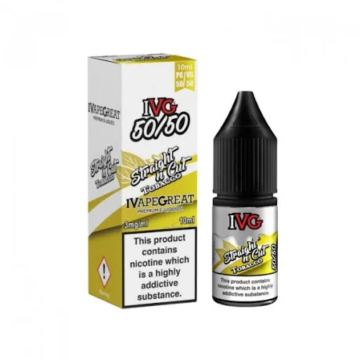 !!! Straight n cut Tobacco IVG 10ml 50/50 e-liquid !!!