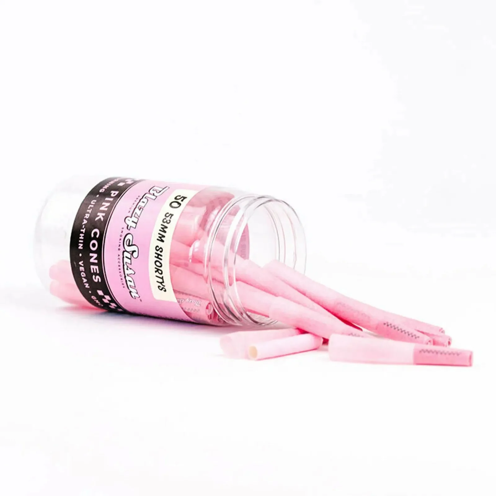 Blazy Susan Pink 53mm Shortys Cones (50ct) - Image 2