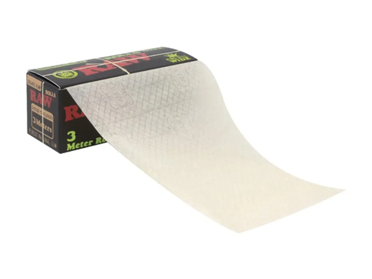 Raw Black Organic Hemp Rolls King Size Wide (3 Meter Rolls) - Image 2