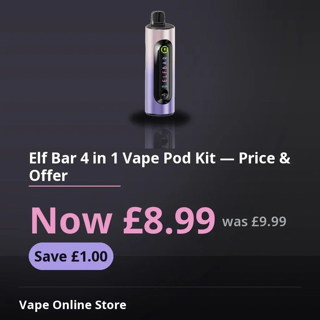 Elf Bar 4 in 1 Vape Pod Kit - Image 2