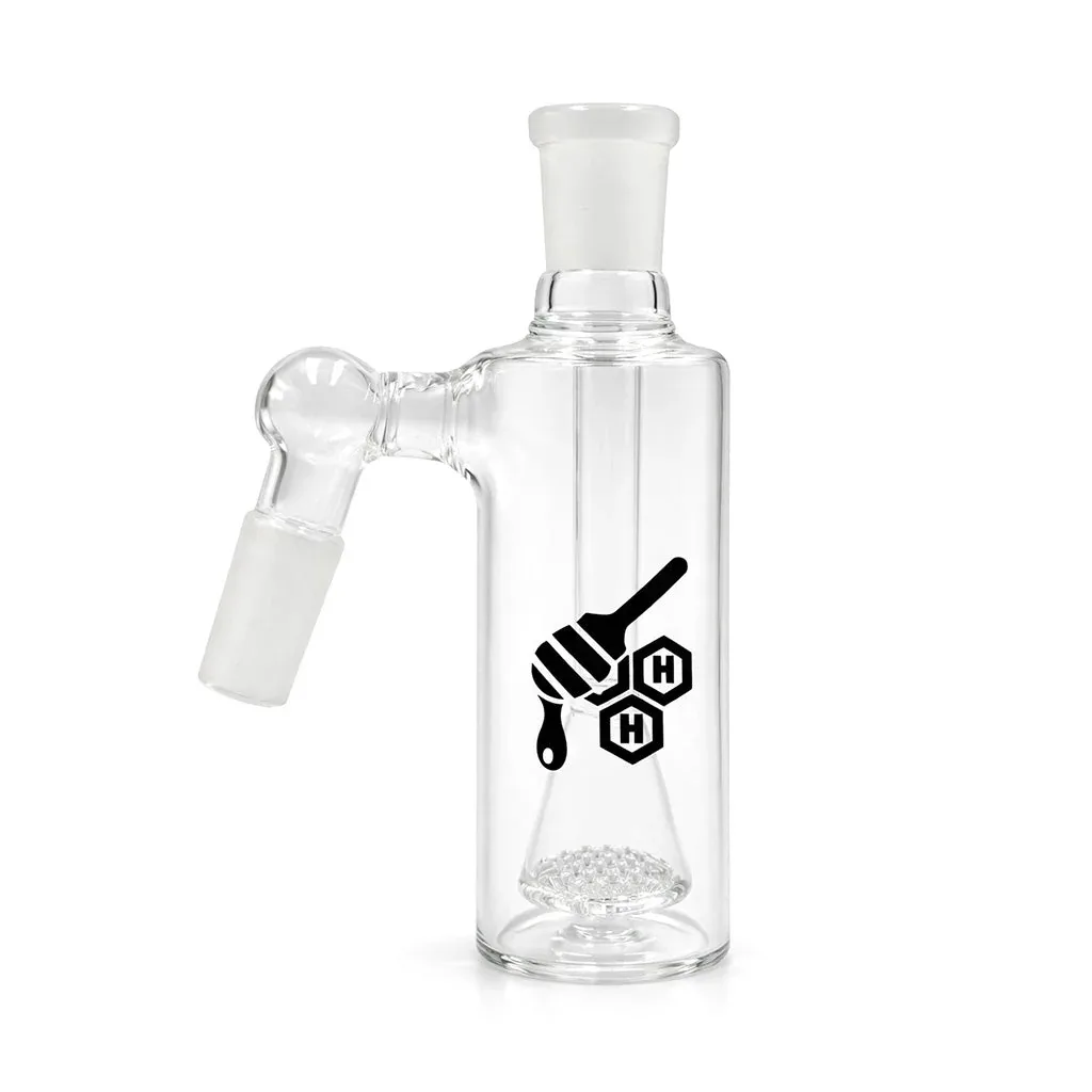 Honeybee Herb Honeycomb Disc Perc Cylinder Ash Catcher