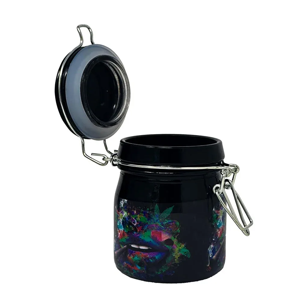 Trippy Lips Clamping Lid Storage Jar - Image 2