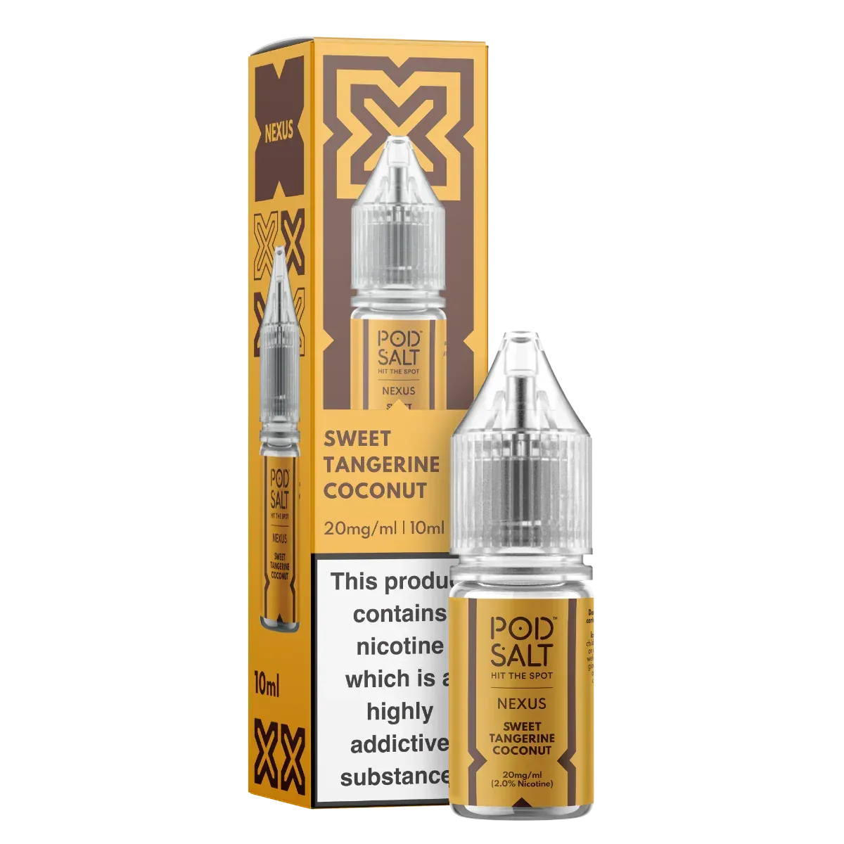 !!! Sweet Tangerine Coconut Pod Salt Nexus 10ml nicotine salt e-liquid !!!