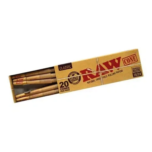 Raw Classic 70mm/24mm Cones - 12pk Box - Image 2