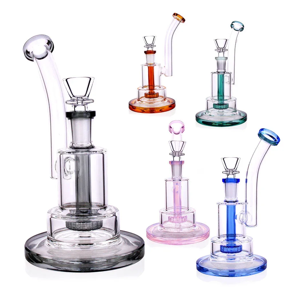 Stacked Chamber Showerhead Perc Bong