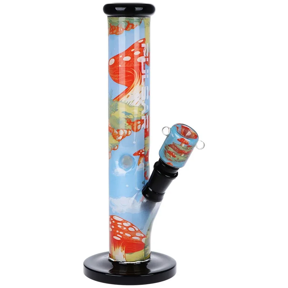 Pulsar Inside Print Straight Tube Glass Water Pipe | 11.25" - Image 2