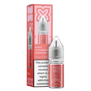 Sweet Strawberry Lemonade Pod Salt Nexus 10ml nicotine salt e-liquid