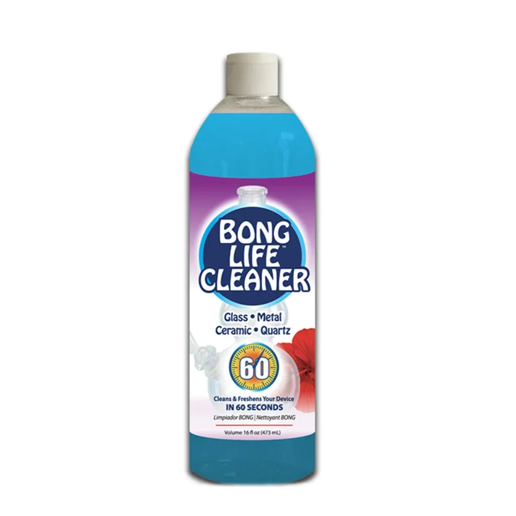 Repel-Aide Bong Life Cleaner 16oz Bottle, Particles & Solution