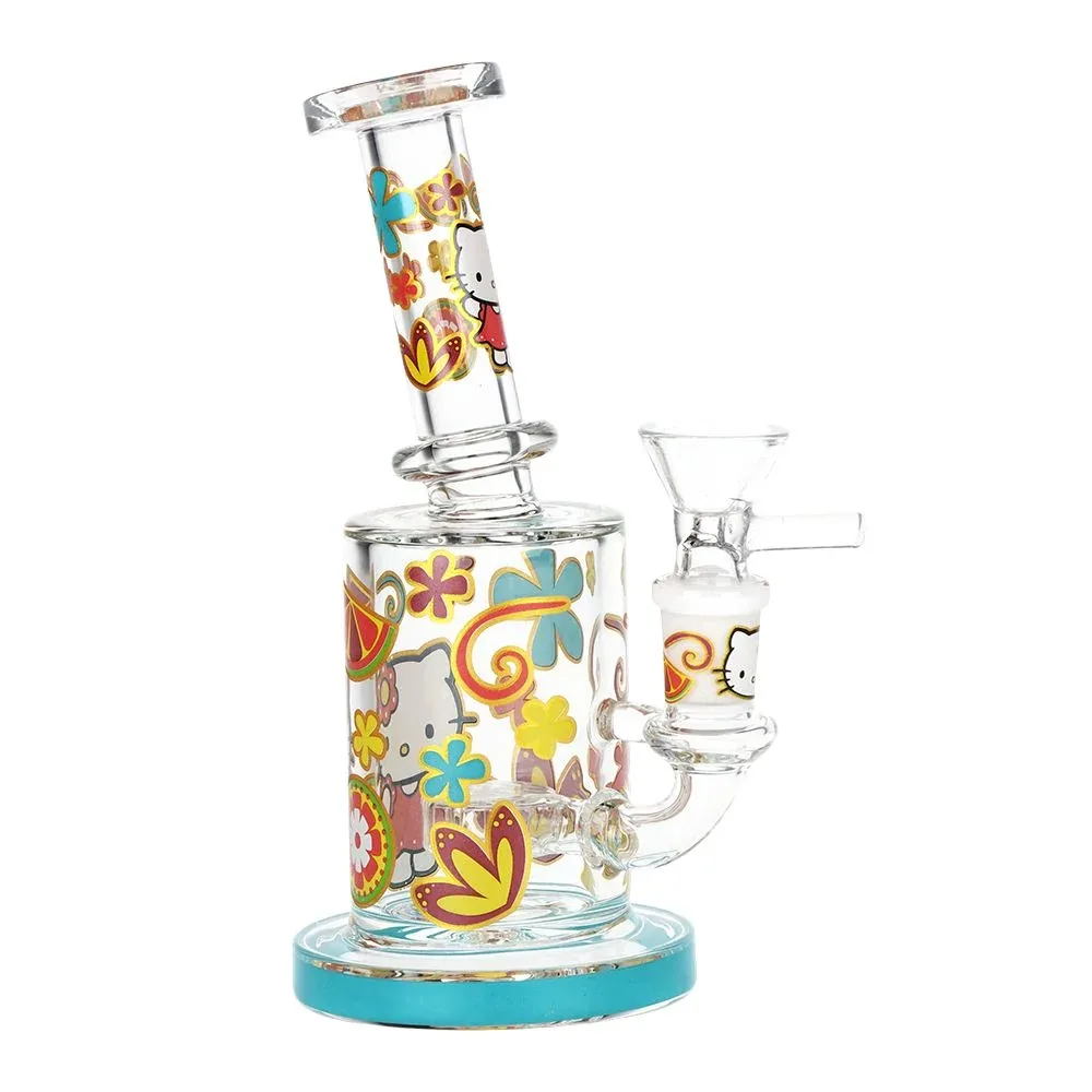 Salutations Hello Kitty Glass Water Pipe | 6.25" | 14mm F - Image 2