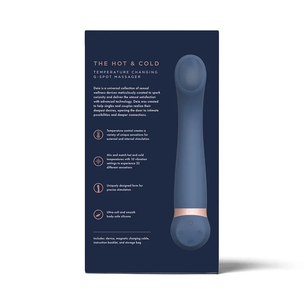 Deia The Hot & Cold Temperature-Changing G-Spot Massager Silicone Blue - Image 2