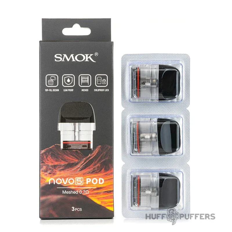 Smok Novo 5 Replacement Pods – Mesh Pods for Novo 5 Kit
