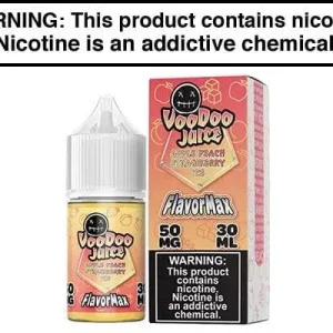 APPLE PEACH STRAWBERRY ICE BY VOODOO JUICE FLAVORMAX SALTS 30ML
