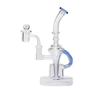 Human Grade Dualing Recycler Glass Rig Water Pipe