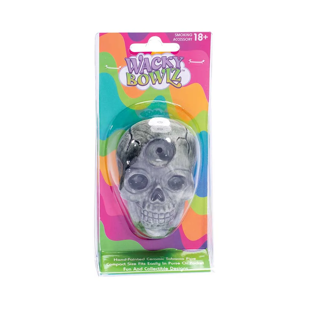 Skull Ceramic Hand Pipe - Image 2