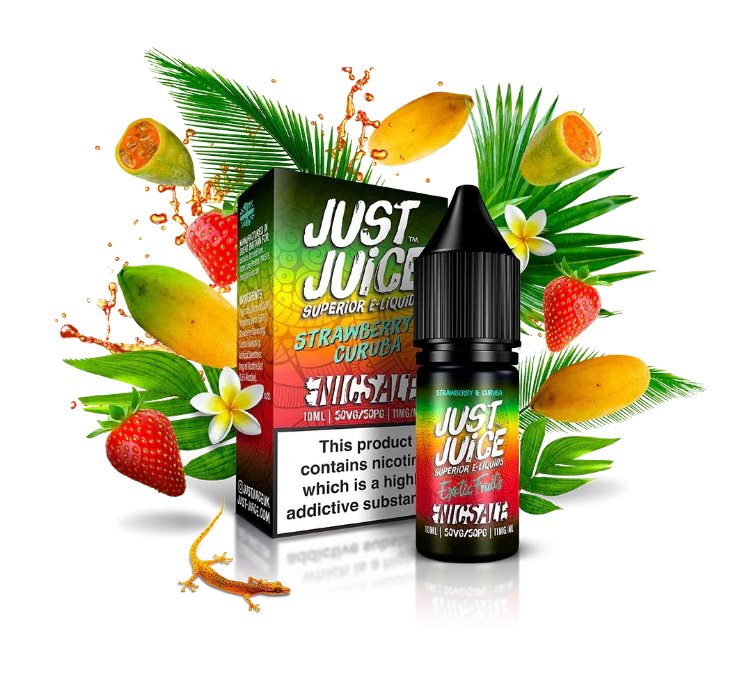 Strawberry & Curuba Just Juice 10ml nicotine salt e-liquid