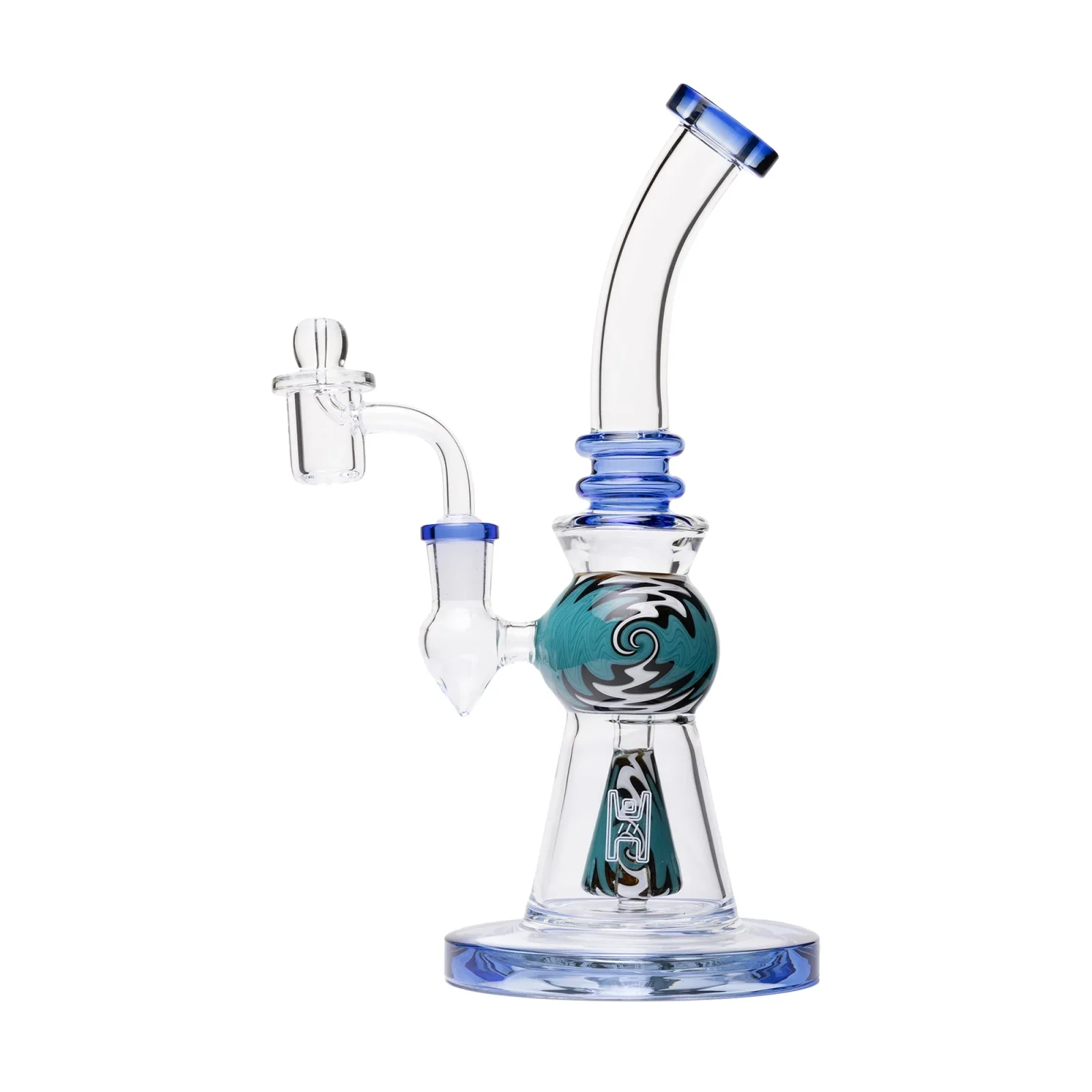 Human Grade 10" Mini Gumball Rig Glass Water Pipe - Image 2