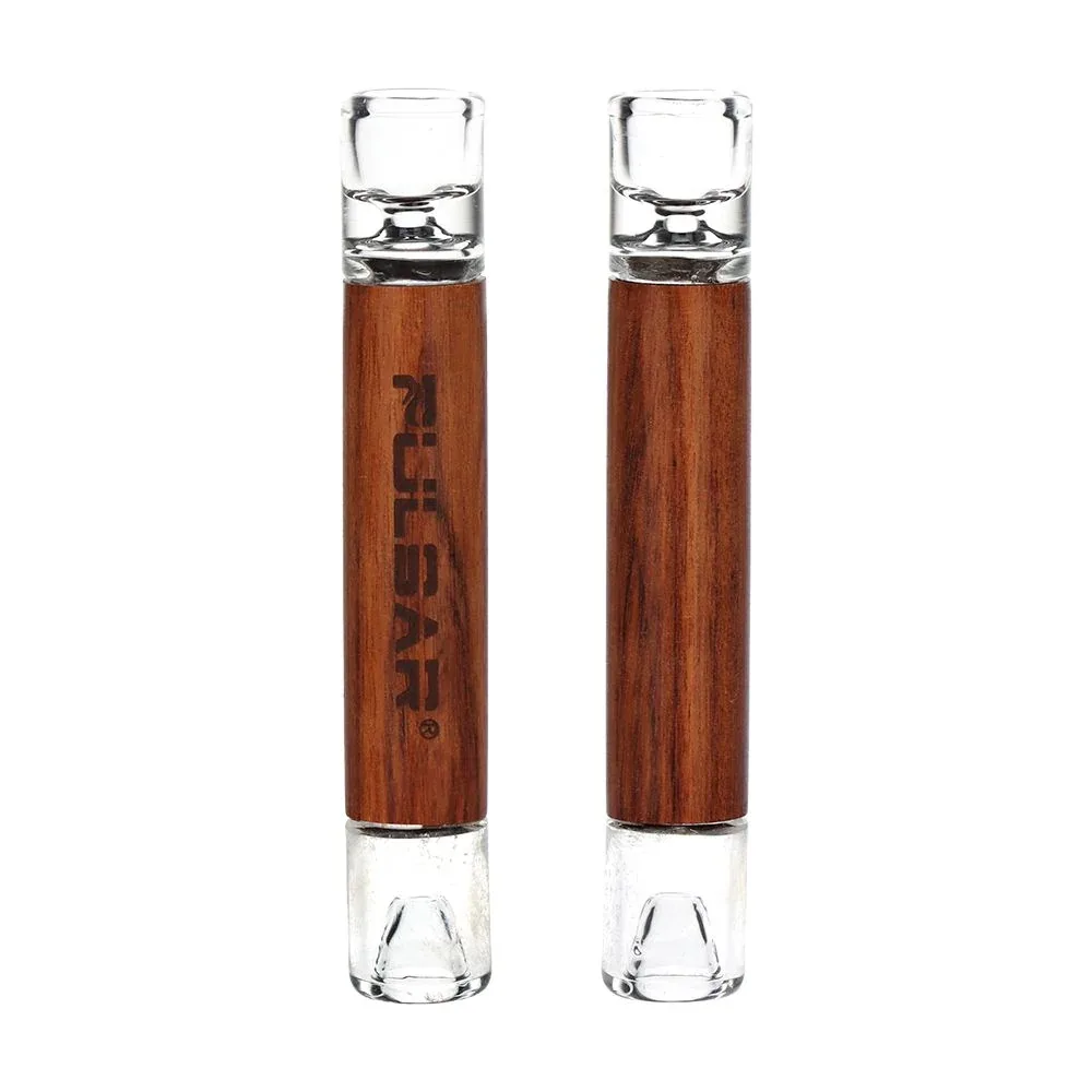 12CT DISPLAY - Pulsar Grove Glass & Wood One Hitter - 4" - Image 2