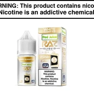 WHITE GUMMY ICE BY POD JUICE SALTS X RAZ 30ML