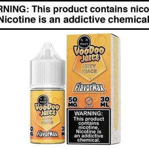 JUICY PEACH BY VOODOO JOOS FLAVORMAX SALTS 30ML