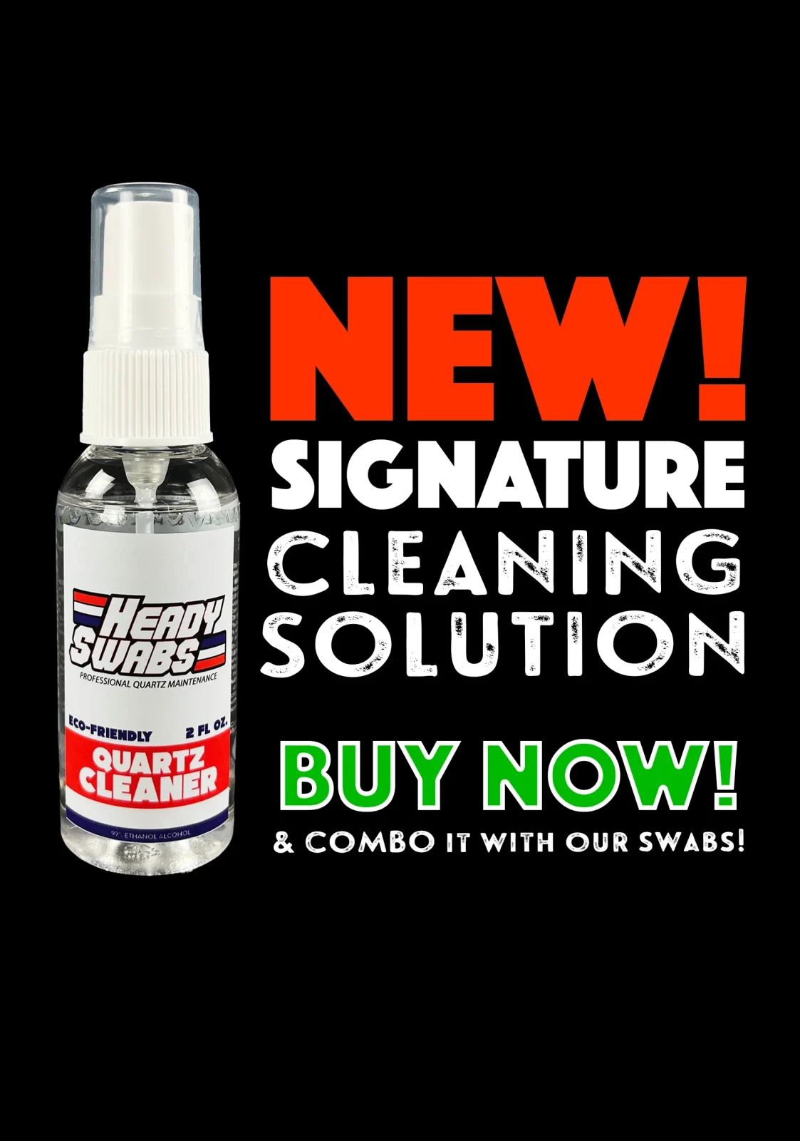 Heady Swabs 2FL Oz Spray Quartz Cleaner - Image 2
