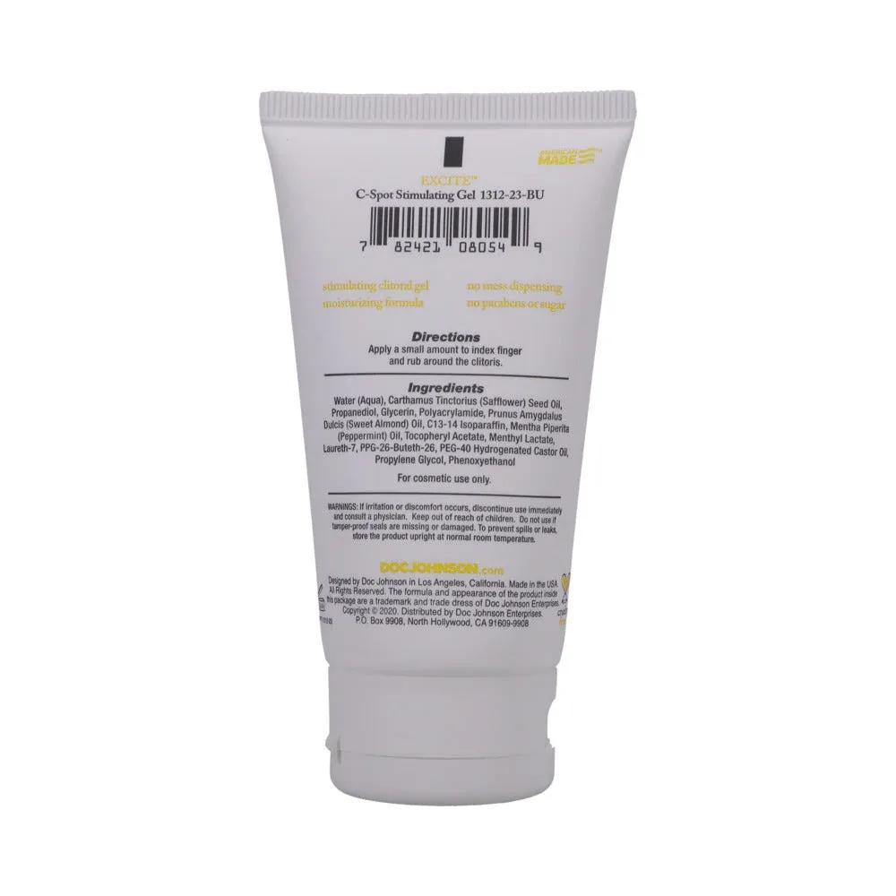 Doc Johnson Excite C-Spot Stimulating Cream 2 oz. Bulk - Image 2